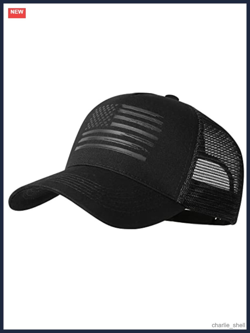 American Flag Trucker Hat Mesh Snapback Baseball Cap Adjustable